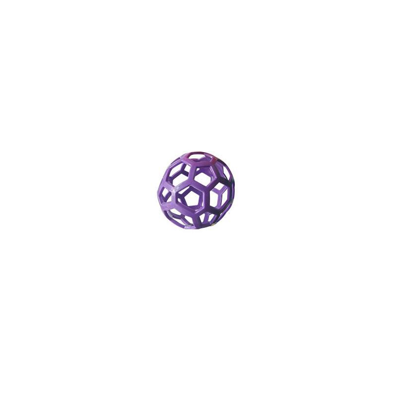 Dog Chew & Food Dispensing Rubber Toy Ball with Bell