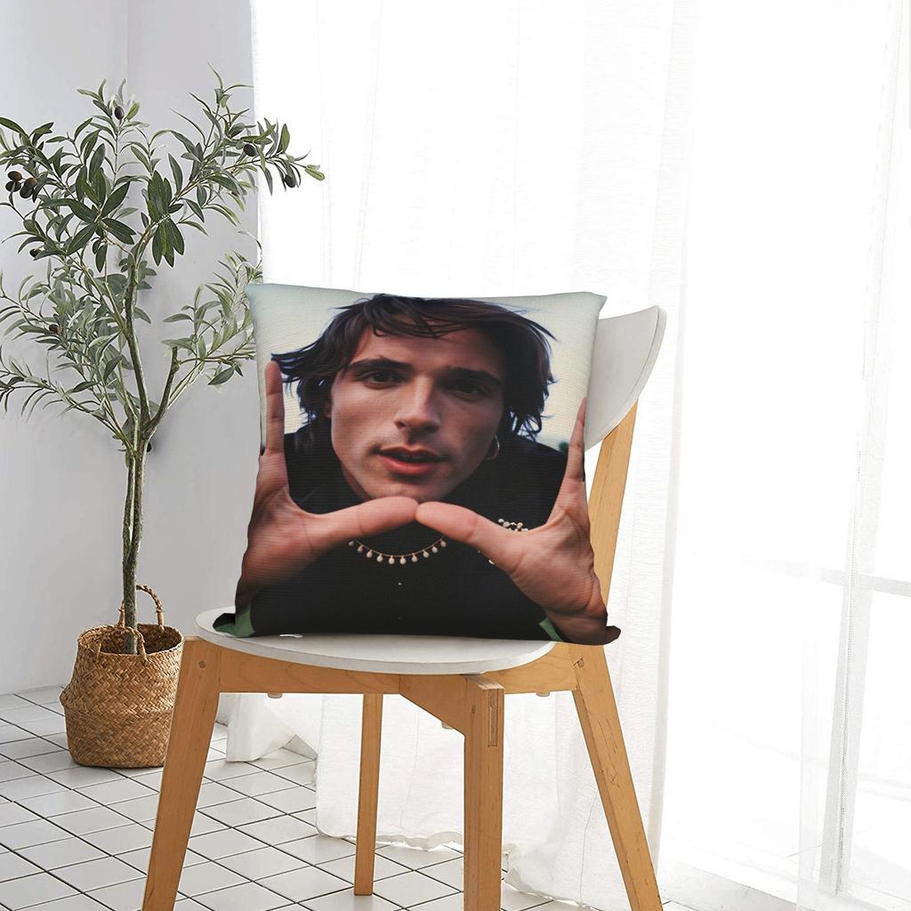 Jacob E-Elordi Pillow Case Australian Actor Custom Pillow Cover Retro Trendy Cushion Cover For Sofa Bedroom Home Decor