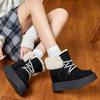 Snow Boots Increase In Height In Autumn and Winter New Platform Casual Shoes Ins Trendy Small Velvet Cotton Shoes A