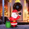 Inflatable Blow up Christmas Santa Claus 4ft LED Yard Holiday Decoration