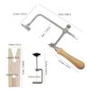 Jewelry Making Wire Saw Set for Crafting and Intricate Cutting with Sturdy Steel Blades and Comfortable Wood Handle