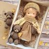Mini Christmas Thumb Dolls Sleeping Cuddle Buddy Doll Toy Collecting Toys Stuffed Plush Toys for Boys Girls Kids Birthday Gifts
