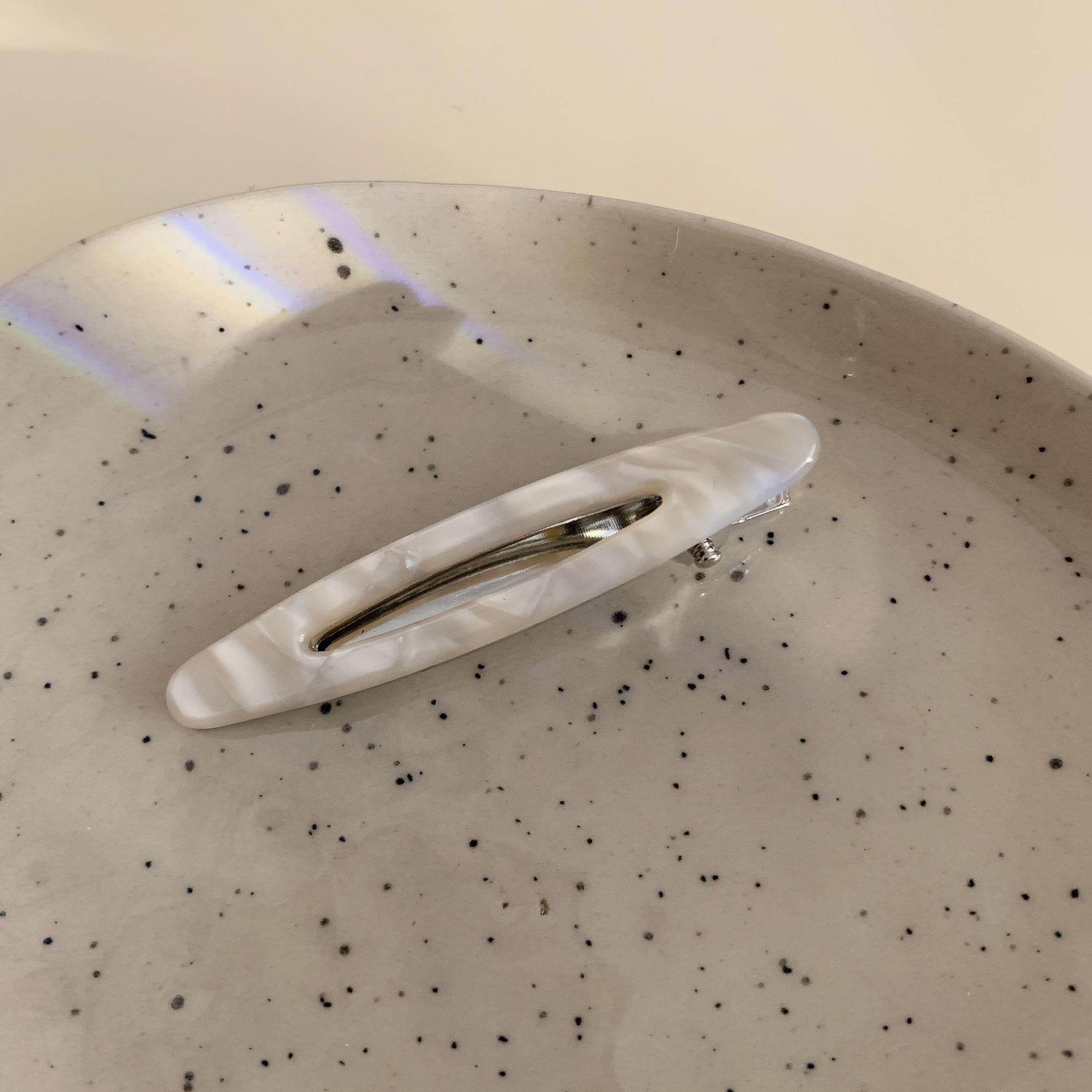 

2 шт./набор Ацетатные заколки для волос Полые овальные заколки-уточки для челки Геометрические заколки Боковые заколки для волос Женские Девичьи Аксессуары для волос