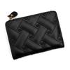 Fashion Short Style Love Embroidered Wallet PU with Zipper Card Bag Simple Design Buckle Detail ID Bag Women