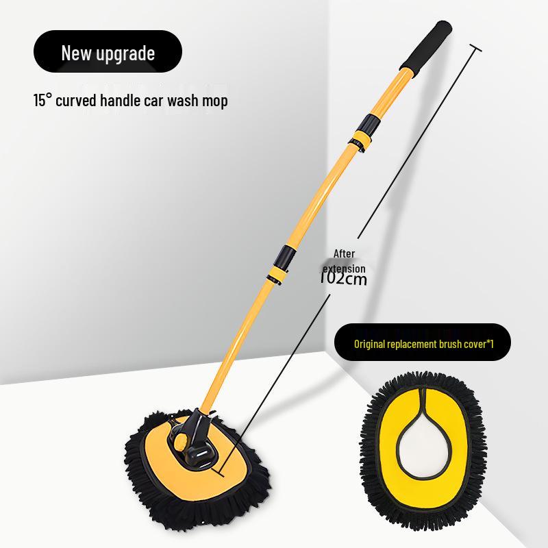 Mop telescopic retractabil din chenilă pentru spălarea mașinii Zhongheng cu mâner telescopic și perie cu peri moi
