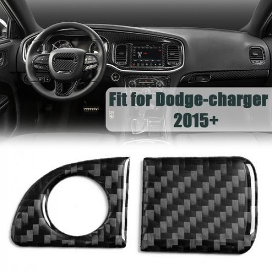 Carbon Fiber Inner Glove Box Handle Switch Trim Accessories For Charger 2015+
