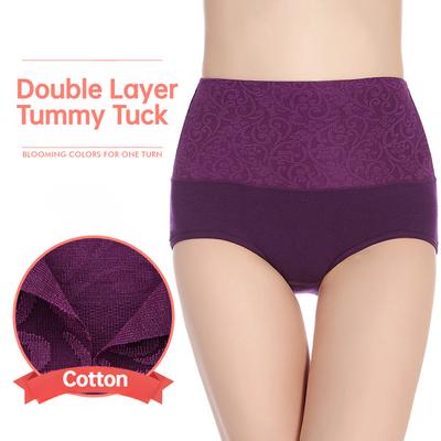 Women High Waist Tummy Control Cotton Briefs
