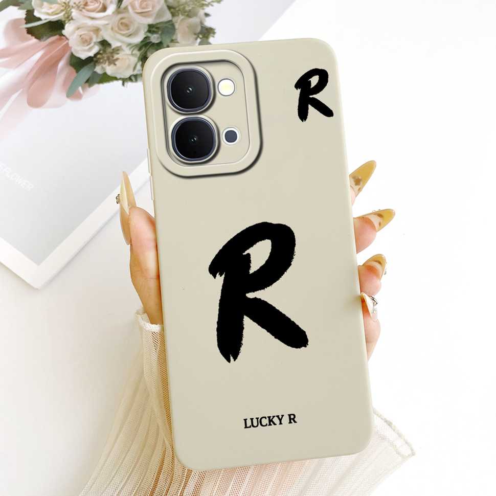 For vivo Y31d 4G V2543 6.75"Case Simple Letter Lucky Silicone Full Protcetion Back Cover For Vivo Y 31d Y31D 4G Phone Cases Capa