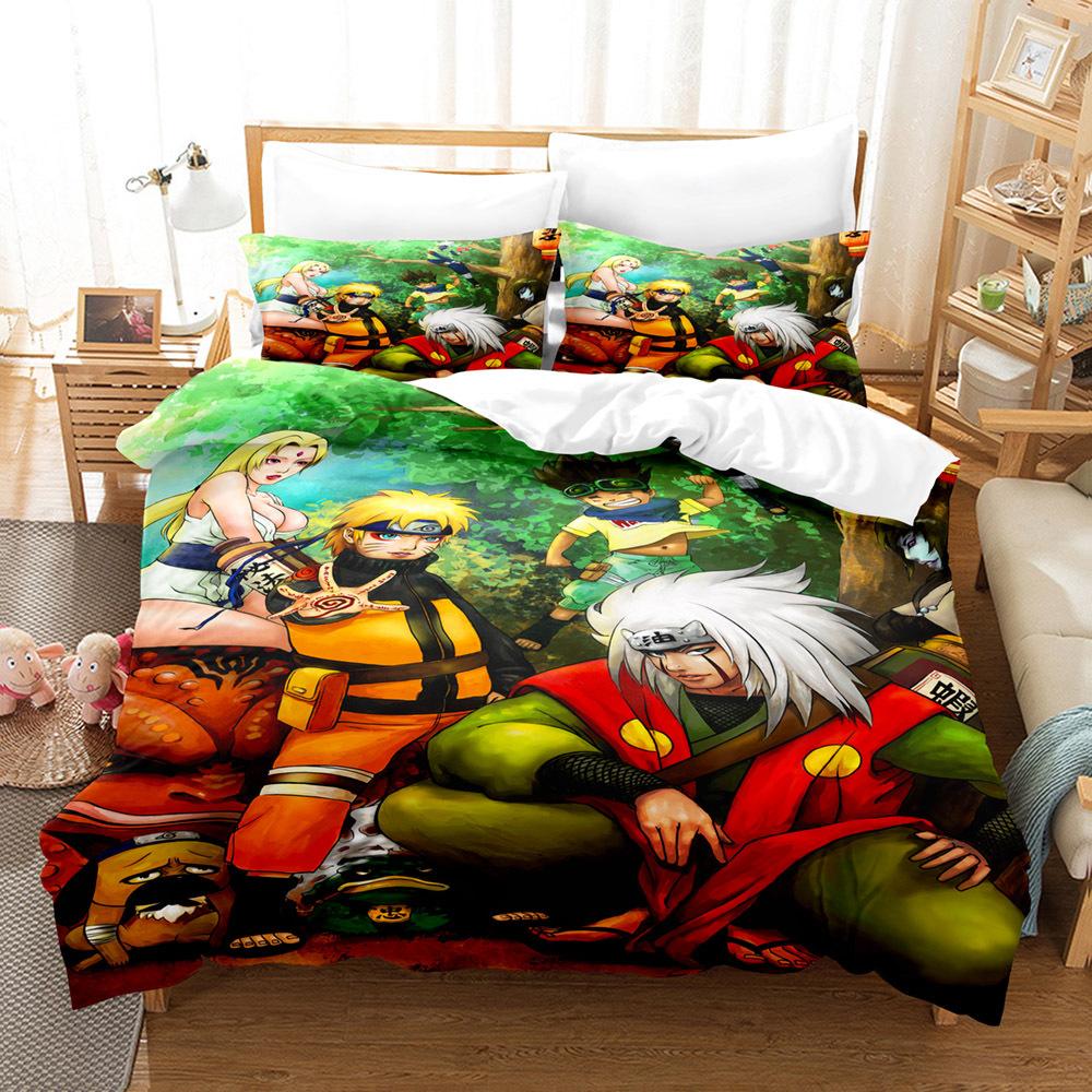 Three-Piece 3D Digital Printing Quilt Cover, Pillowcase, Bedding, Bedding