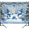 Winter Christmas Day Christmas Tree Snowman Banner Background Family Party Children's Family Portrait Photography Background