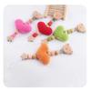 Cartoon Polar Bear Pacifier Clip – Handmade Wool & Silicone Teether Chain for Babies, Cute Anti-Loss Nipple Holder