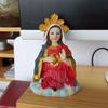 Jungfrau Maria Büste Statue 5 Zoll Harz Exquisit gefertigt Tischplatte Herz Mariens Figur