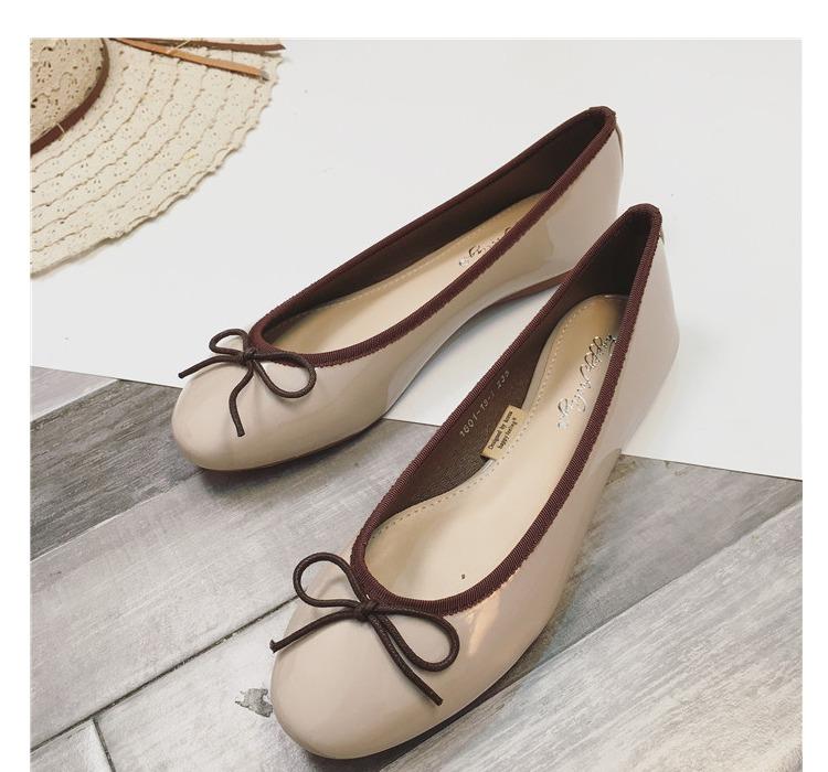 

Модные Элегантные Балетки с Бантом Женские Лакированные Туфли-лодочки на Плоской Подошве Мелкие Слипоны Женские Балетки с Круглым Носком Мокасины Платье Повседневные Лоферы 7.5 небесно-голубой