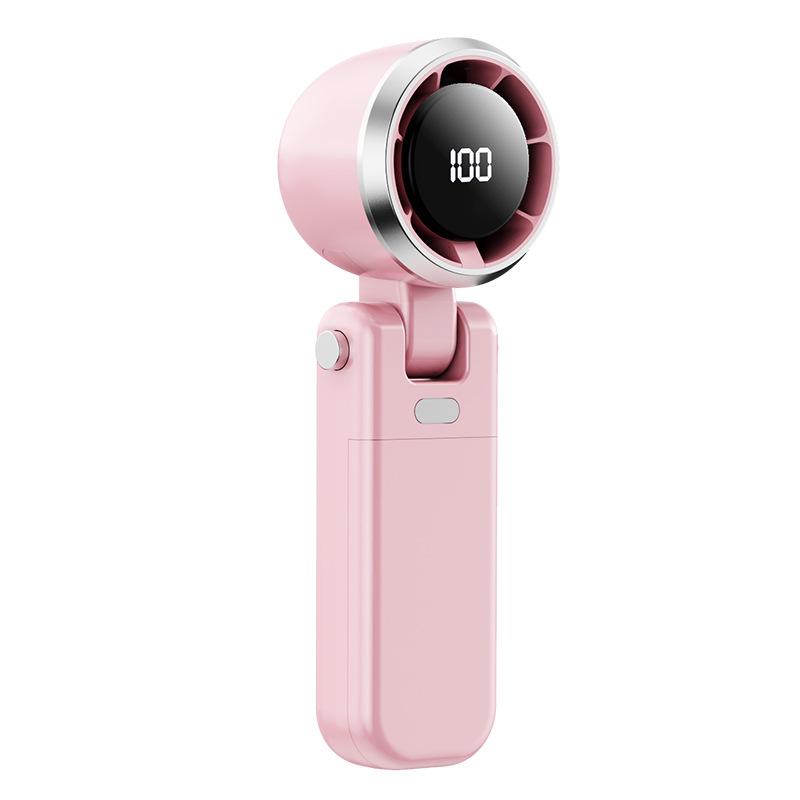 Ultra-Speed Bladeless Handheld Cooling Fan - 100-Speed, Portable & Foldable 100-Speed High Power + Rechargeable