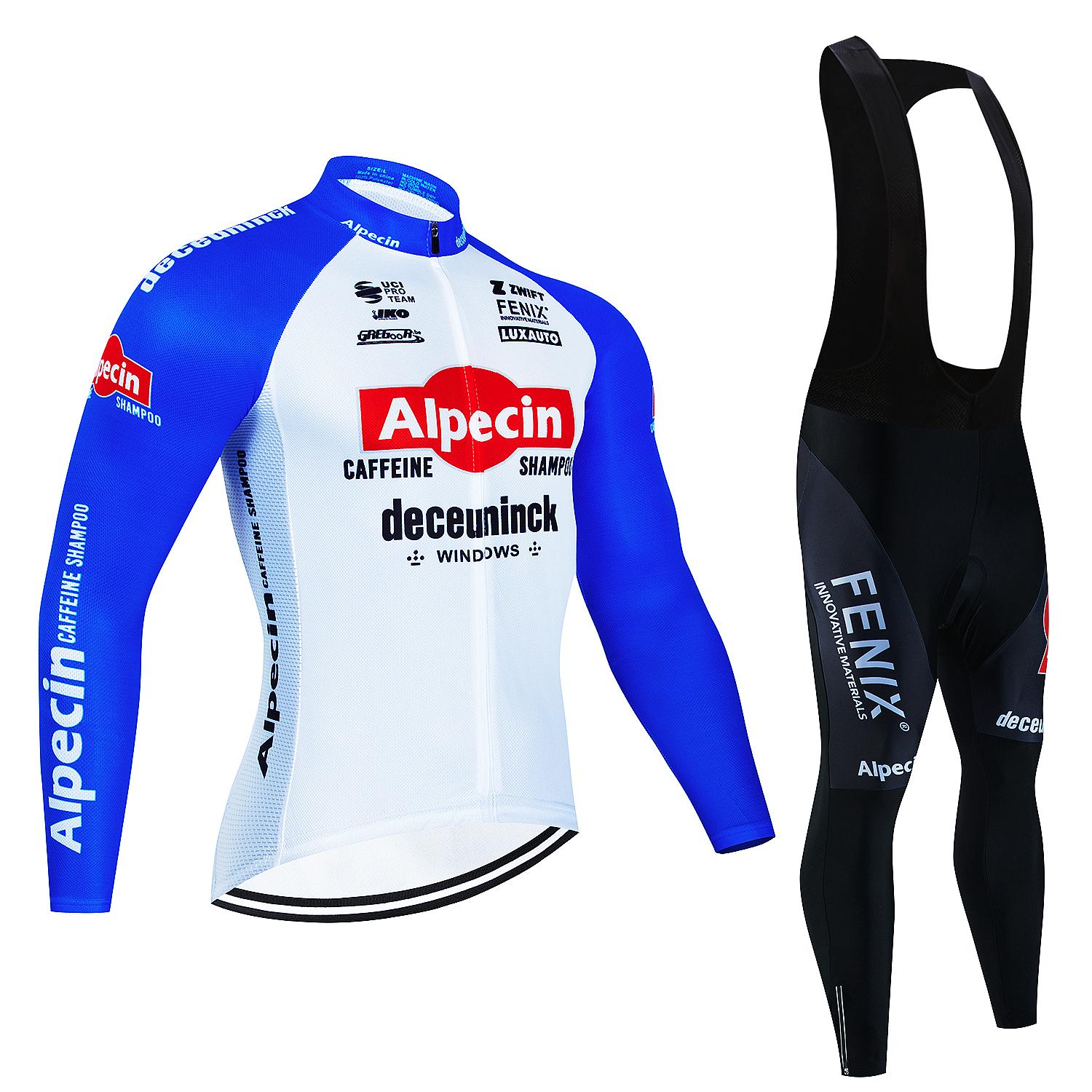 

2026 Alpecin New Team Breathable Long Sleeve Men Cycling Jersey Set MTB Bike Clothing Autumn Bicycle Clothes Maillot Ropa Ciclismo 3XL