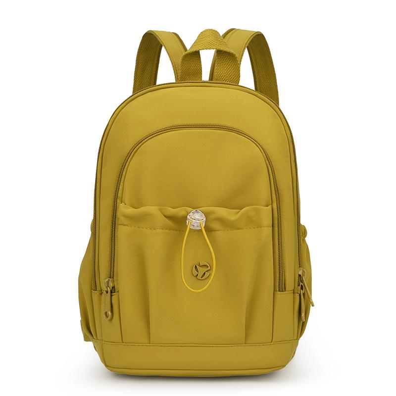 

Маленький рюкзак в студенческом стиле, женский нейлоновый рюкзак, многофункциональная нагрудная сумка коричневый/золотой