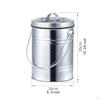 Kitchen Compost Bin Composting Container 3L Capacity Portable Waste Recycling Trash Can for