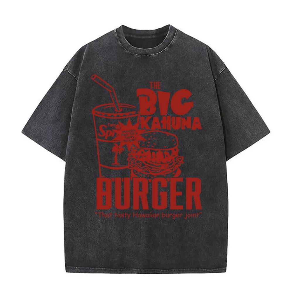 The Big Kahuna Burger That Tasty Hawaiian Burger Joint Vintage Washed T-shirt Quentin Tarantino Movie Pulp Fiction Tshirt Unisex S разноцветный