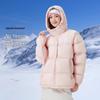 Camel Unisex Winter Hooded Puffer Down Jacket