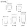 1PCS Double-Wall Heat-Resistant Glass Cup Transparent Milk Tea Whisky Beer Coffee Drinkware Cup for American Style Drinking