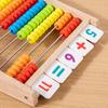 Wooden Math Calculation Rack, Mathematical Practice Toy, Wooden Educational Toy with Addition and Subtraction Table, Perfect Gift for Various Holidays