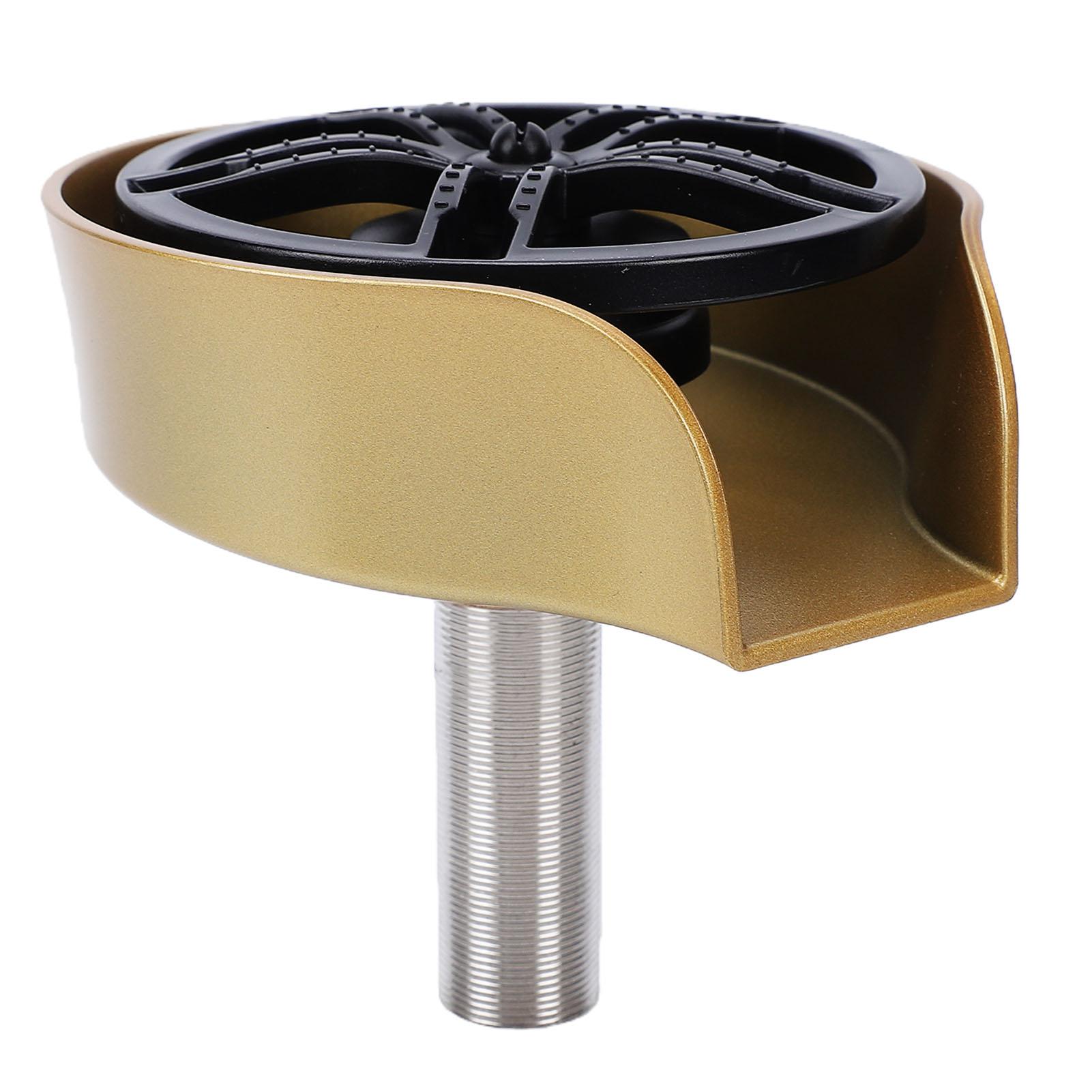 

Glass Rinser for Kitchen Sink High Pressure 360 Degree Rotating Spout Glass Cup Cleaner with Pull Out Spray Gun G1 2