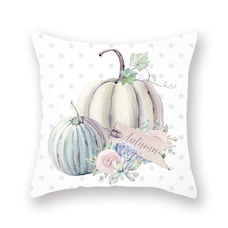 blue pumpkin throw pillows