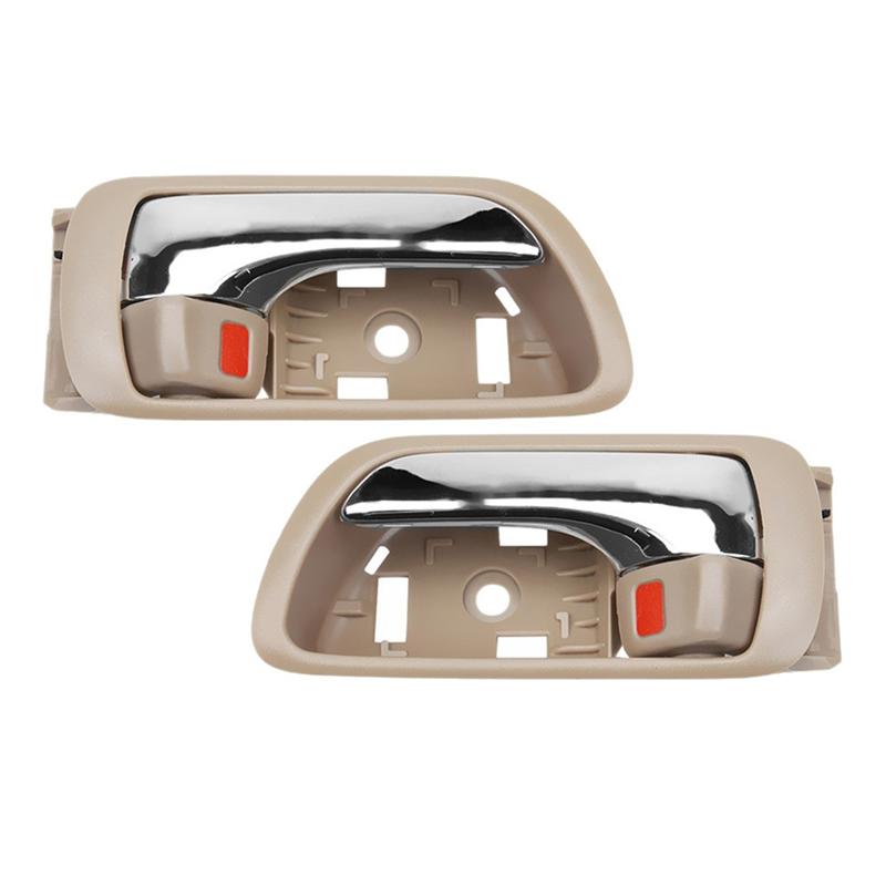 For Toyota Camry 2002-2006 ide Interior Door Handles 2 Pieces- Left& Right, Front Rear Models 92917, 69206-YC030-05