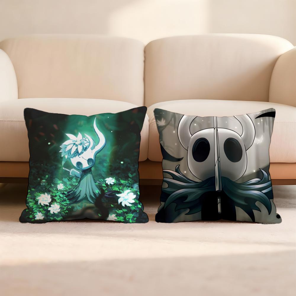 H-Hollow KnightS Cushion Cover Home & Car Multi-Scene Pillow Cover - Reversible, Soft & Durable for Daily Use
