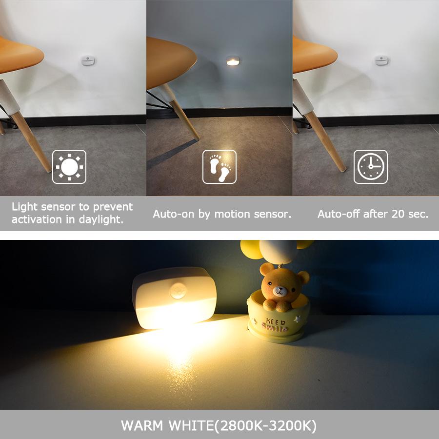 Smart LED Body Sensor Night Light for Stairs, Wardrobe, Cabinet, Drawers & Bookcases