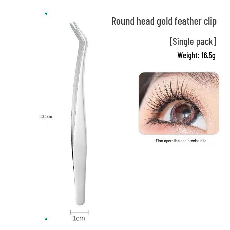 

Набор золотых щипцов для завивки ресниц и пинцетов: Круглый зажим для наращивания ресниц, инструмент для раскрытия ресниц для мастеров