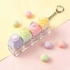 4-Key Reduce Pressure Toy Fruit Mini Keychain Pendant Push Button Keychain  Reduce Anxiety