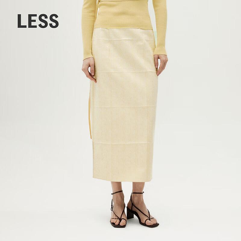 LESS Spring Jacquard Midi Skirt S