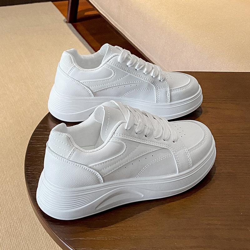 Autumn New Breathable Little White Shoes Female Students Platform Versatile Casual Sports Board Shoes
