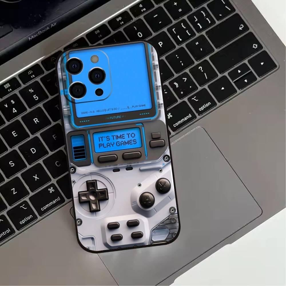 Play G-Game C-consoles Phone Case  For iPhone17,16,15,14,13,12,11 Plus,Pro Max Soft Black Cover