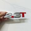 Autocollant Insigne Métallique 3D Badge 2.3T Cylindrée Emblème d'Aile Arrière pour GT Shelby
