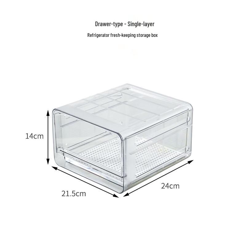 Cmaos Refrigerator Drainable Food Storage Box