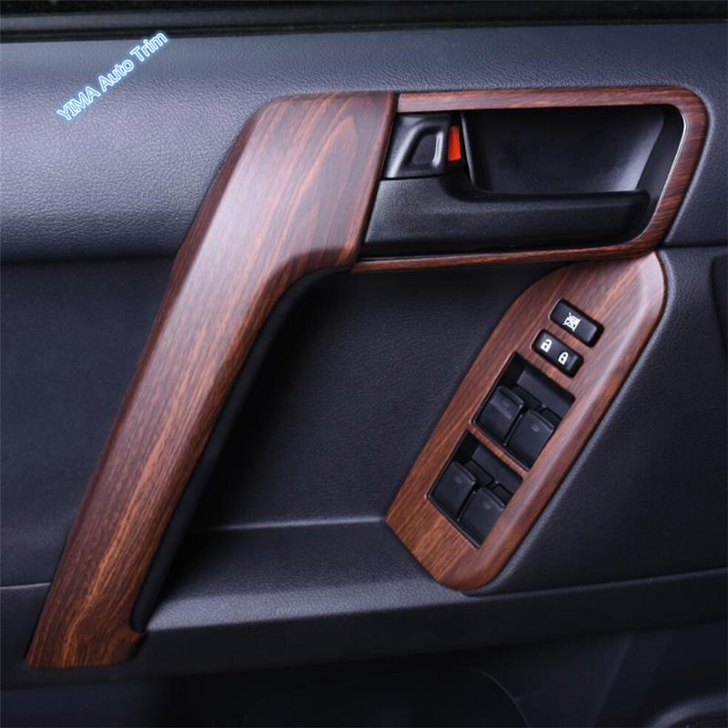 Car Door Handle Bowl / A Pillar / Steering Wheel Cover Trim ABS Accessories For Toyota Land Cruiser Prado FJ150 150 2010 -