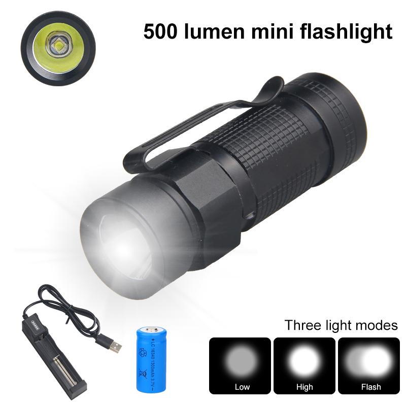 Mini Torch LED Rechargeable Flashlight 395nm/Red/White Portable Pocket Pen Flashlight High Power Bank Camping Waterproof Lantern