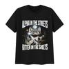 Alpha in The Streets Kitten in The Sheets Wolf Funny Meme T Shirts Men's Vintage Fashion Cotton Short Sleeve T-shirt