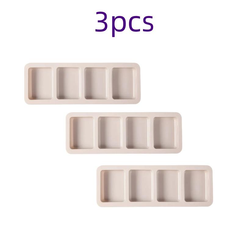 3D Square/round/Oval Silicone Soap Mold DIY Soap-making Supplies Handmade Chocolate Cake Decoration Baking Kit Home Decor Gift