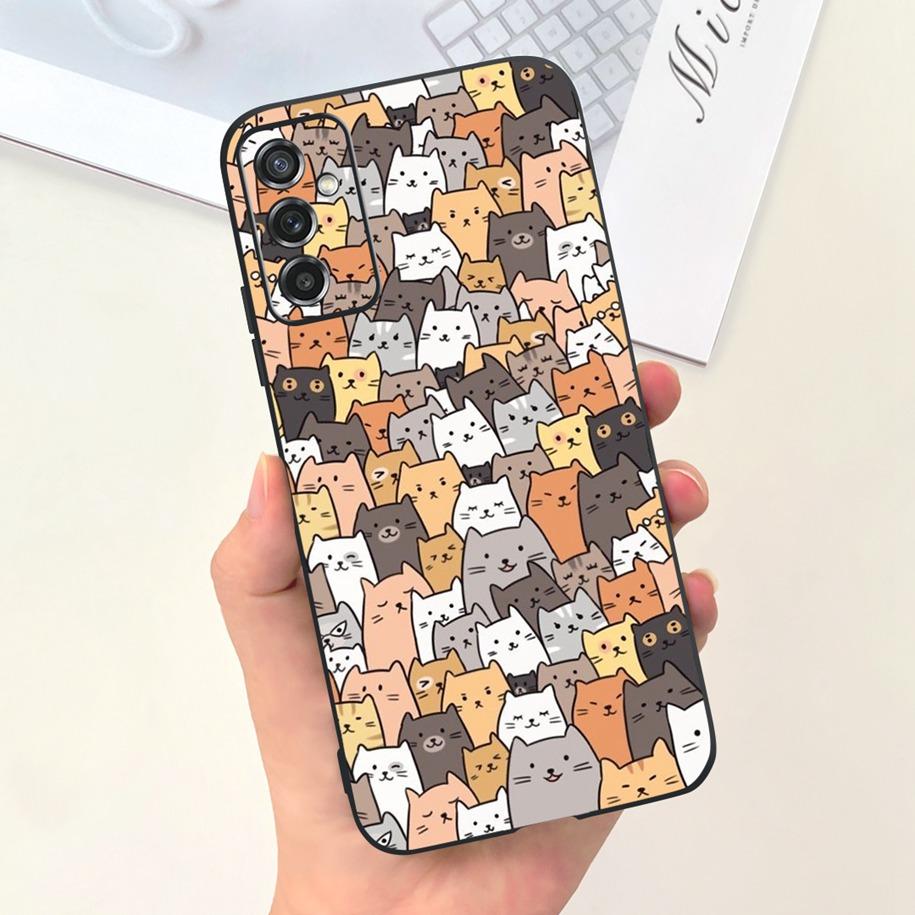For Samsung M52 5G Case Lovely Duck Cat Head Dinosaur Fundas Soft TPU Phone Cases For Samsung Galaxy M52 5G SM-M526B Hoesje 6.7"