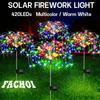 New 8-Modes Solar Firework Lights, 200 LEDs - Multicolor, Warm White, IP65, Ideal for Garden, Patio, Party, Wedding Decor