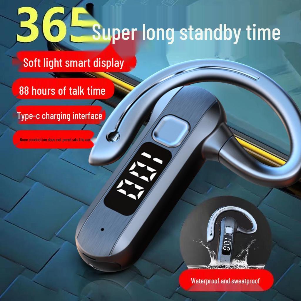 OWS Bluetooth Bone Conduction Wireless Open-Ear Noise-Cancelling Headphones for Running