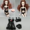Pijamale sexy Haine din dantelă pentru păpuși pentru păpuși Barbie Lenjerie pentru 1/6 rochie de păpuși BJD + sutien + lenjerie de corp Haine pentru păpuși 1:6 jucărie pentru copii