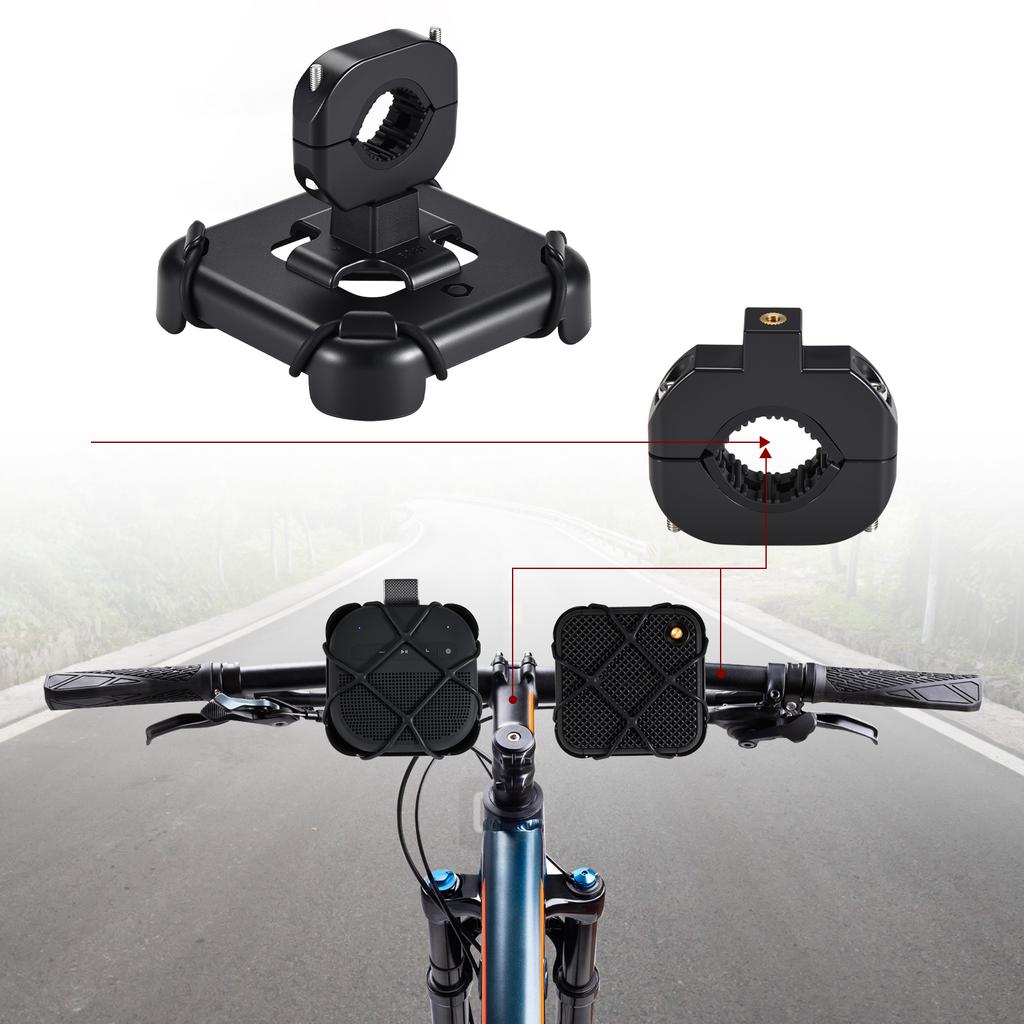 Fahrradlenker-Montagehalterung für Bose SoundLink Micro 2 Fahrrad Motorrad Halterung mit elastischem Silikon-Gitter