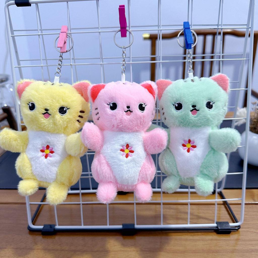 Mini Plush Toy Claw Machine Keychain Charms