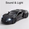 1:32 Lykan Alloy Sports Car Model Diecast Metal Vehicles Doors Openable Light Music Miniature Models Office Table Ornament