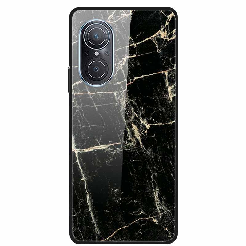 For Huawei Nova 9 10 Case Marble Tempered Glass Cover Hard Back Case For Huawei Nova9 10 SE Capa Nova10 Shockproof Funda Coque