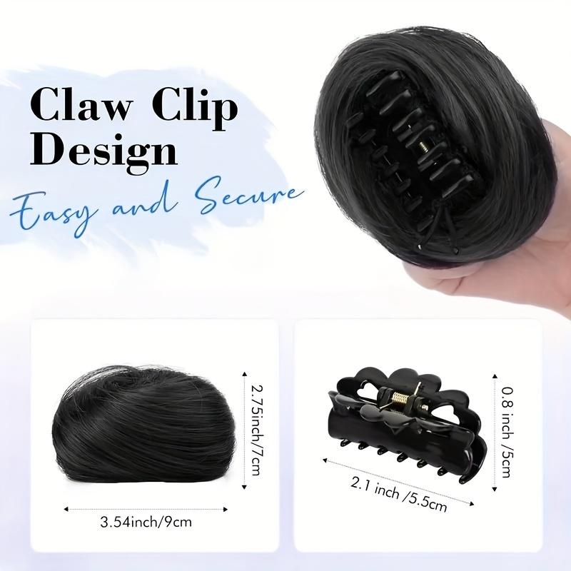 Synthetic Bun Chignon Clip Hair Extensions For Women Messy Updo Claw In Hairpiece Accessories